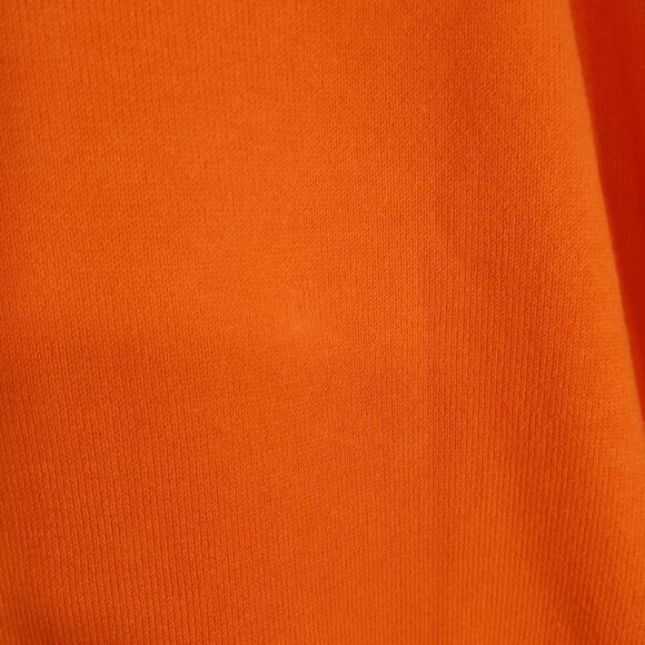 Sweater Size-L Orange 8 Button Closure W/ Round Neckline W/Three Quarter Sleeve - Picture 8 of 10